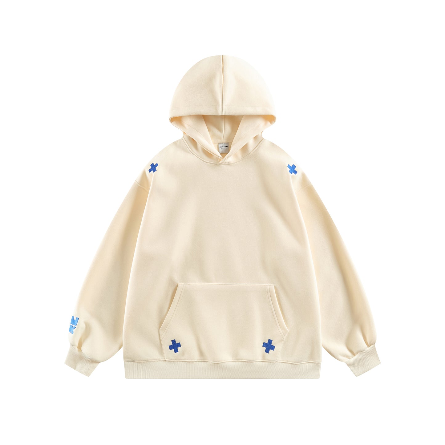 Retro Simple Versatile Loose Crewneck Hoodie