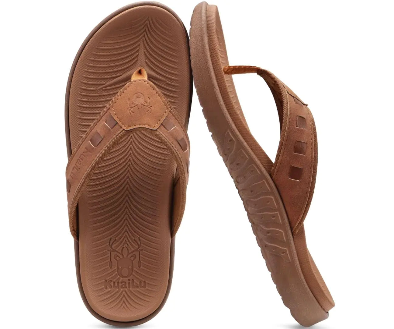 KuaiLu Mens Sport Flip Flops Sandals