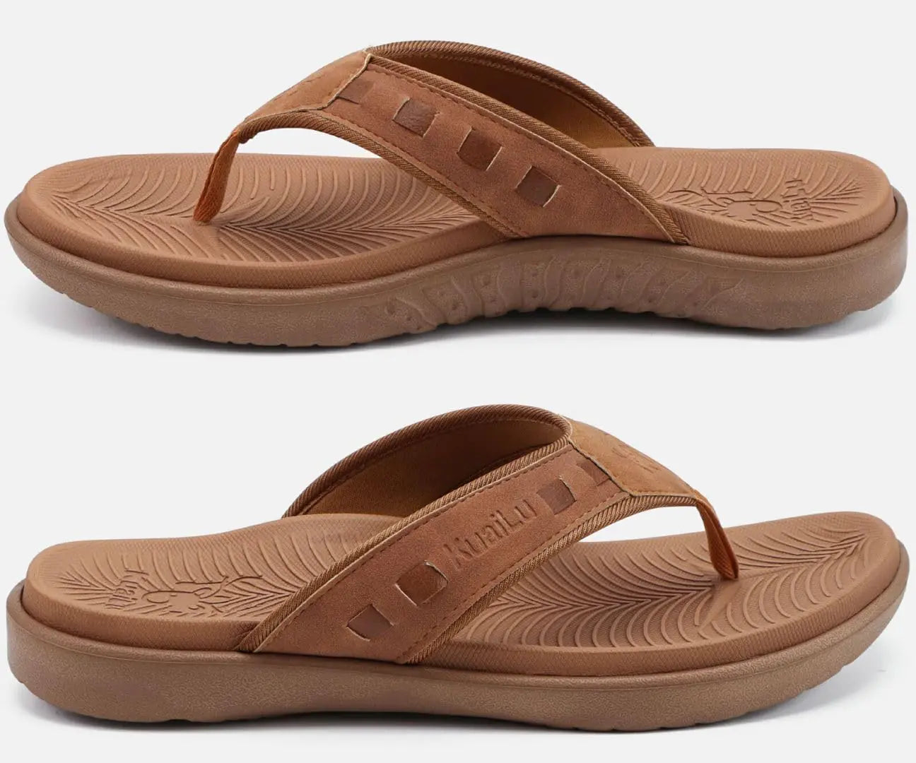 KuaiLu Mens Sport Flip Flops Sandals