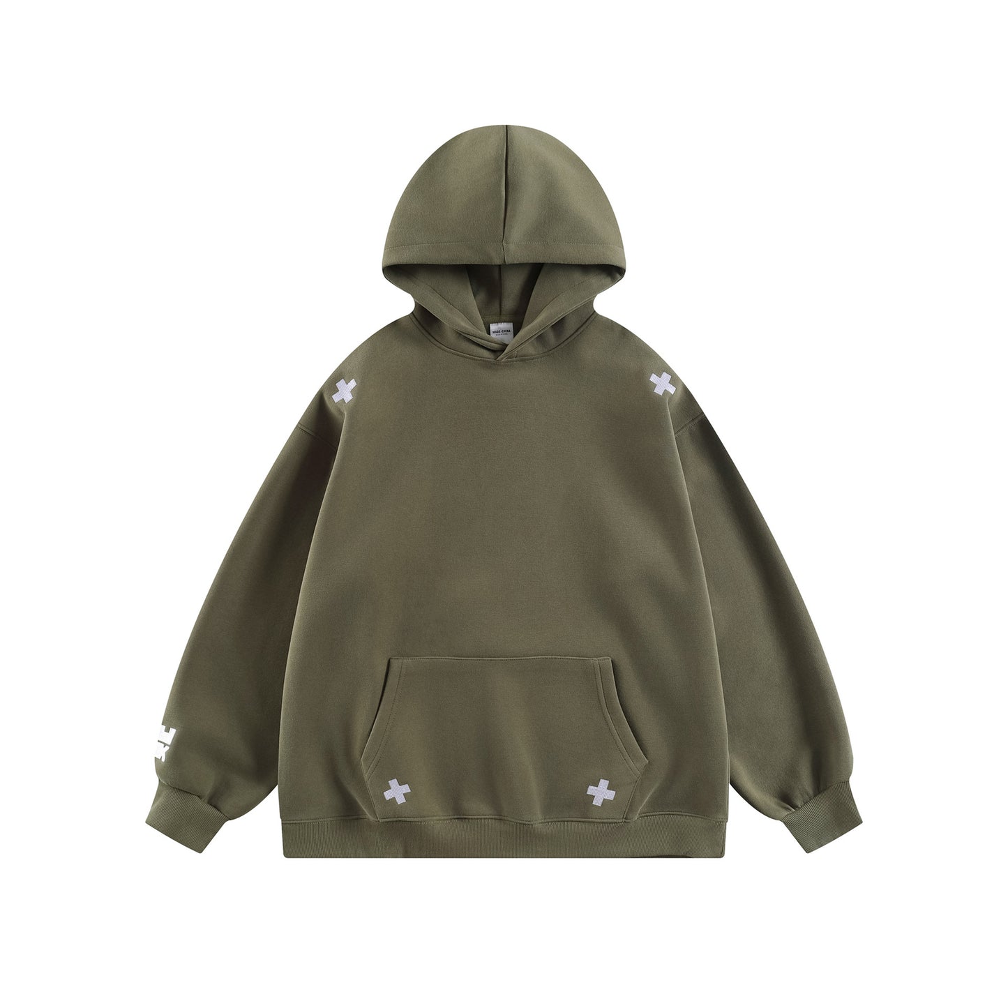 Retro Simple Versatile Loose Crewneck Hoodie