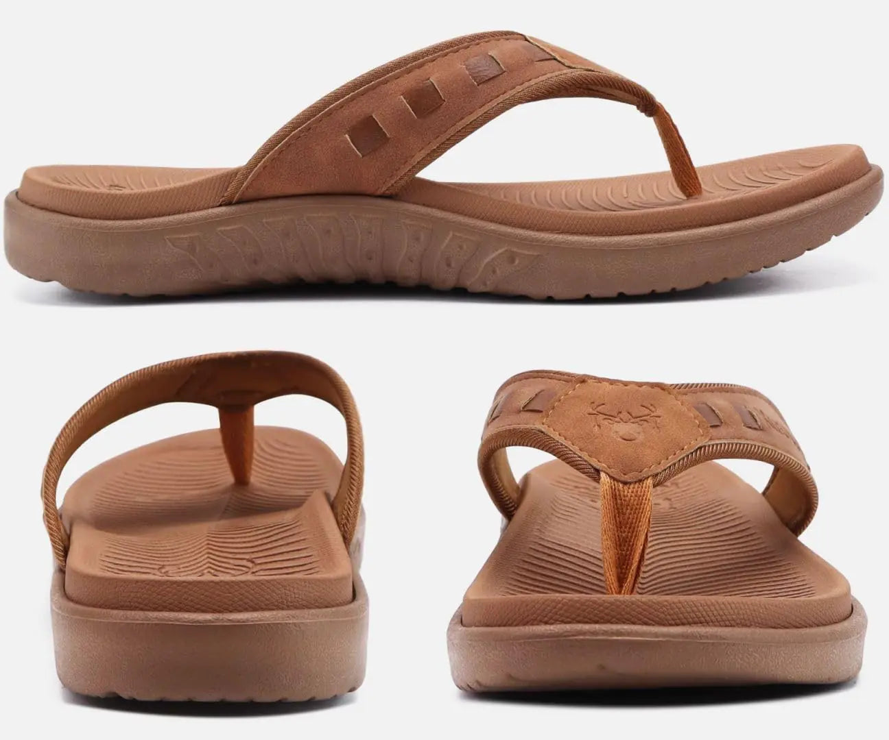 KuaiLu Mens Sport Flip Flops Sandals