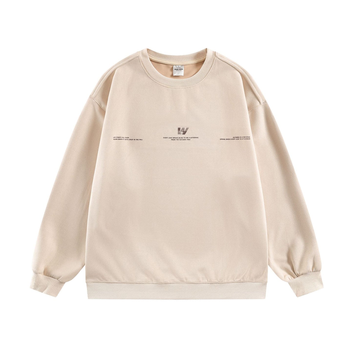 Retro Simple Versatile Loose Crewneck Sweatshirt