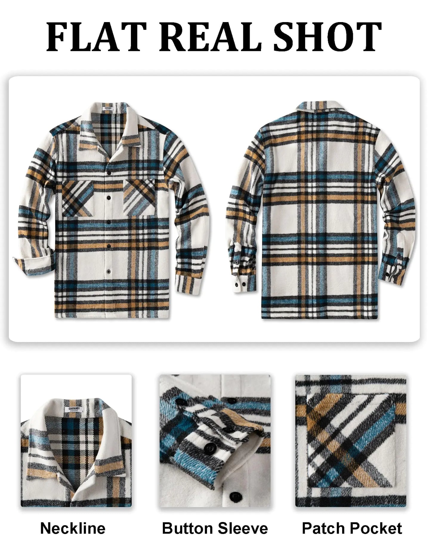 COOFANDY Men's Flannel Shirts