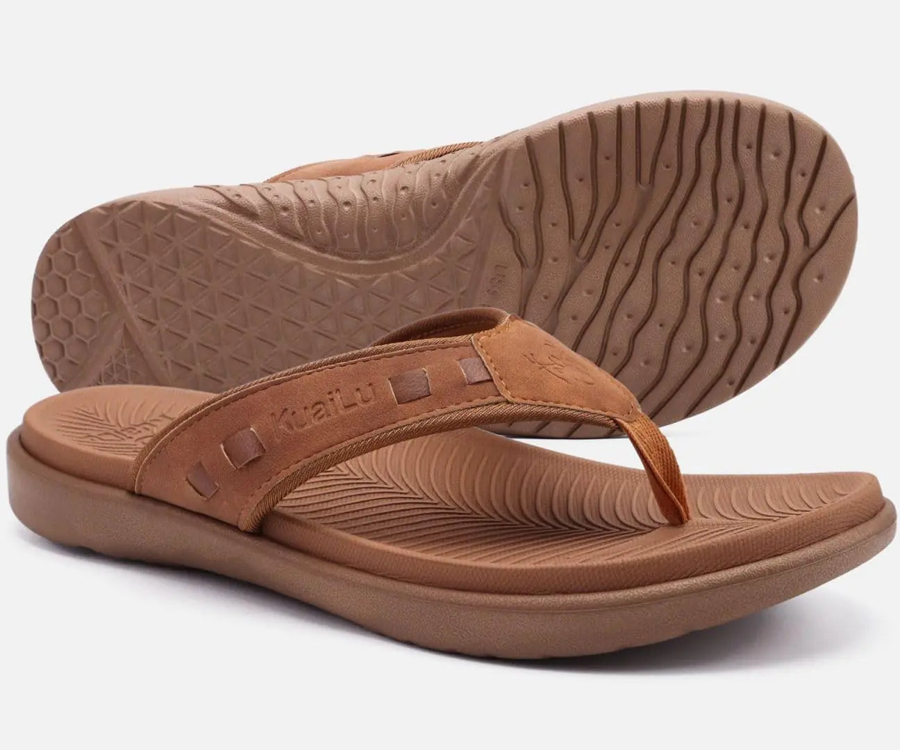 KuaiLu Mens Sport Flip Flops Sandals