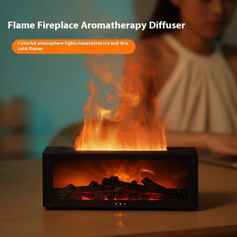 Flame Effect Humidifier | Colorful Essential Oil Diffuser