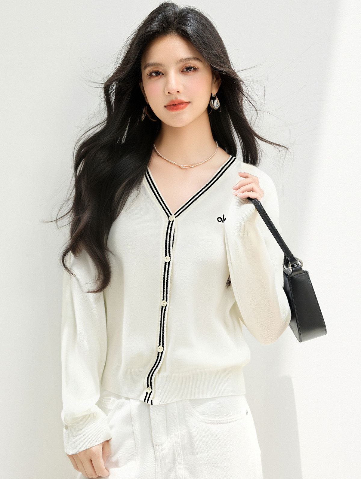 style Patchwork Knitwear Women's Autumn/Winter Sweater with Design Top