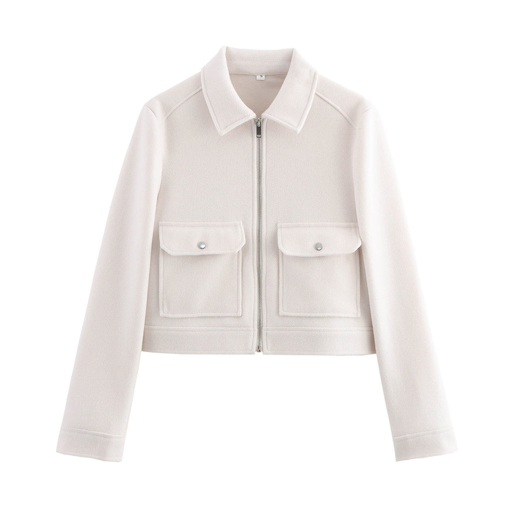 Autumn fashion versatile new product soft woolen jacket jacket women's clothing