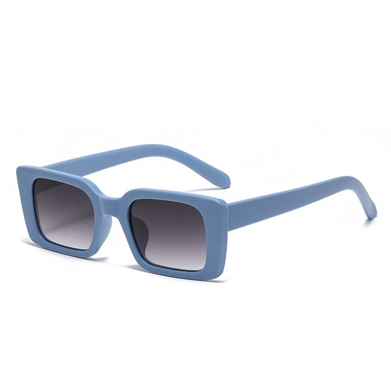 Rectangle Sunglasses Women Retro Leopard Shades UV400