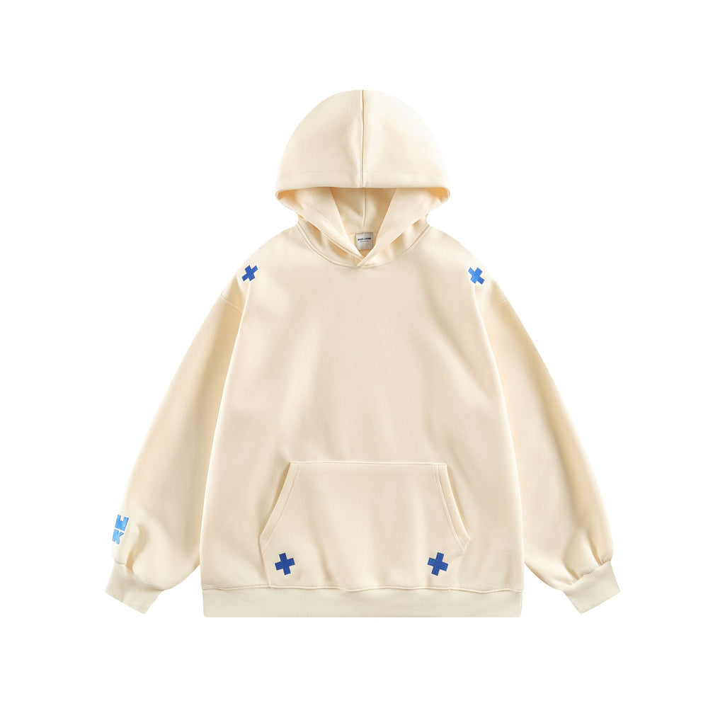 Retro Simple Versatile Loose Crewneck Hoodie