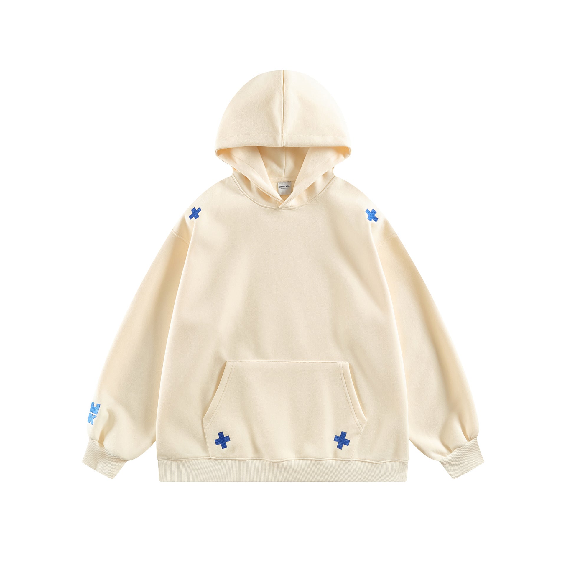 Retro Simple Versatile Loose Crewneck Hoodie