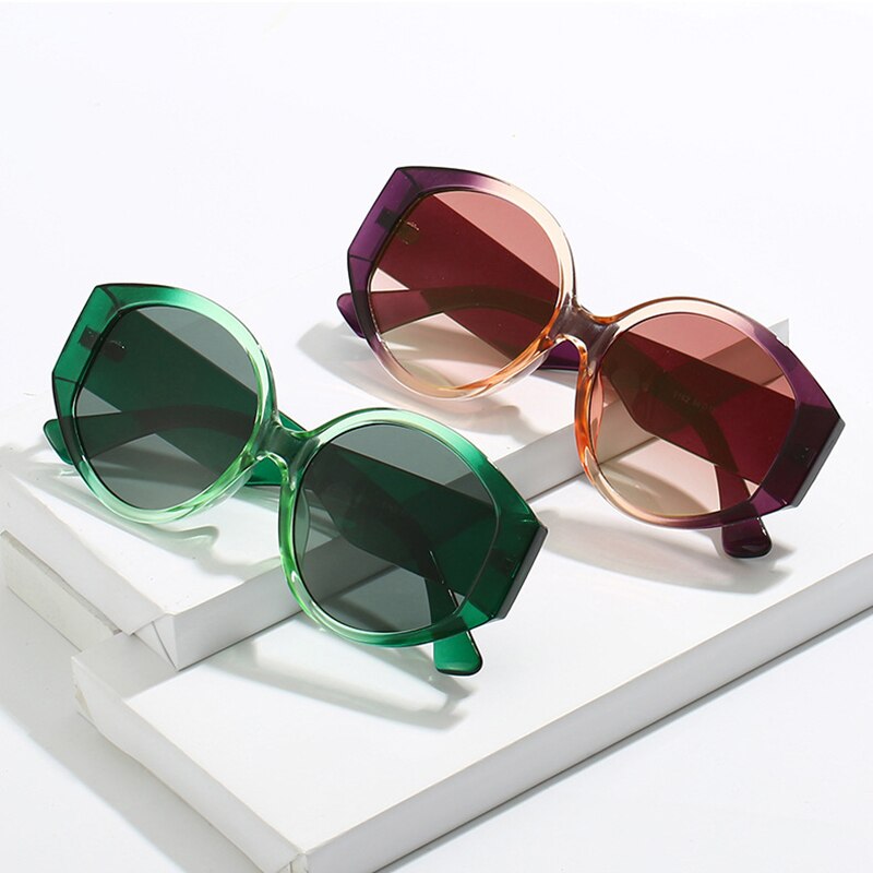NISPAR Emerald Retro Round Sunglasses