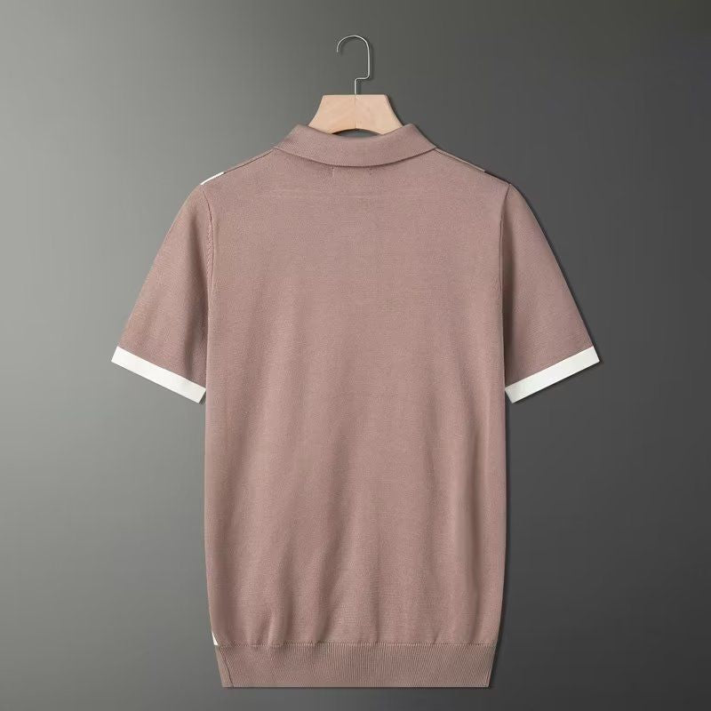 Summer casual T-shirt men's polo shirt short sleeved shirt