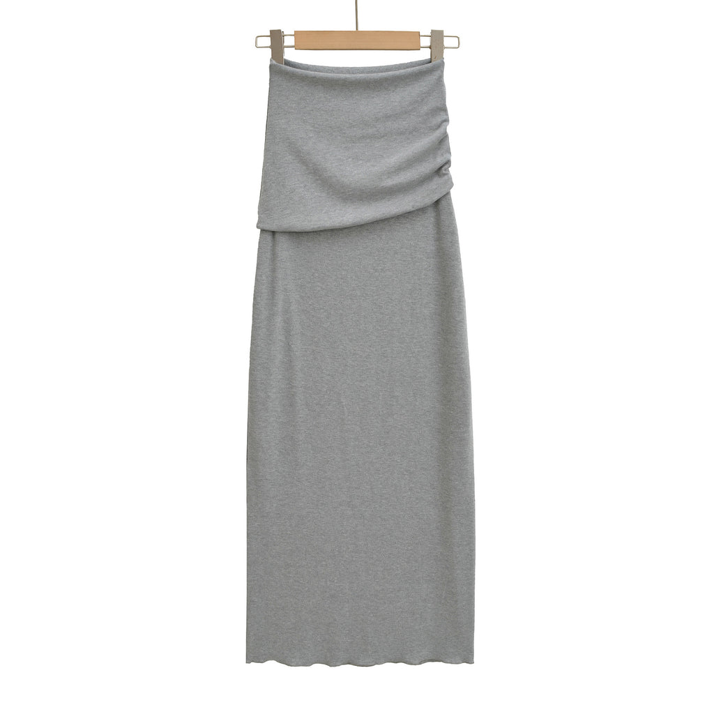 Sexy High-Waisted Waist Skirt Fitted Long Skirt A-Line Skirt