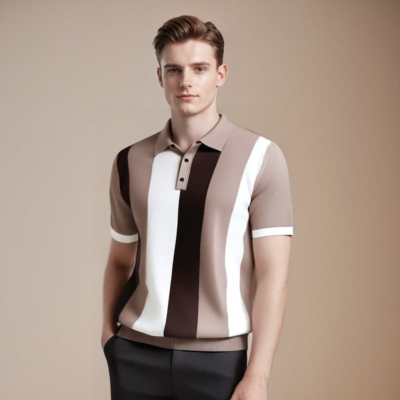 Summer casual T-shirt men's polo shirt short sleeved shirt