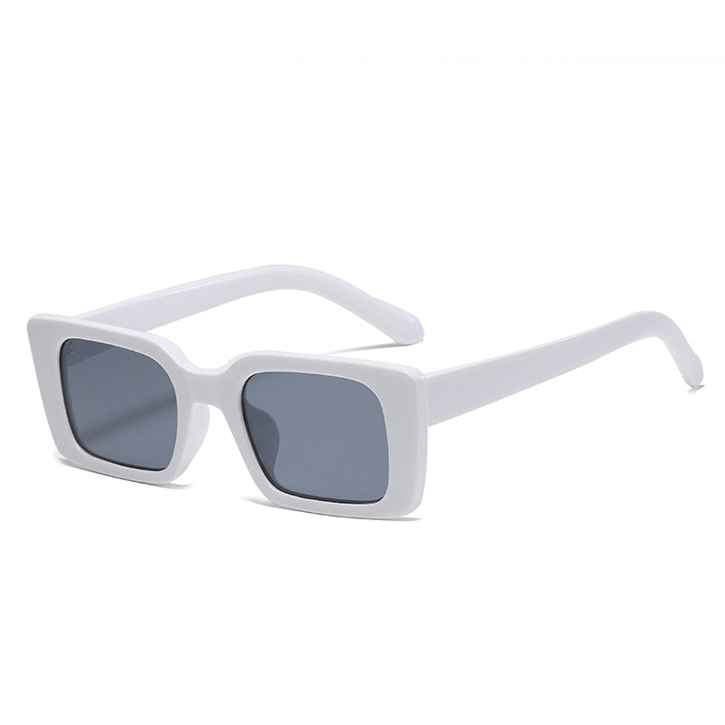 Rectangle Sunglasses Women Retro Leopard Shades UV400