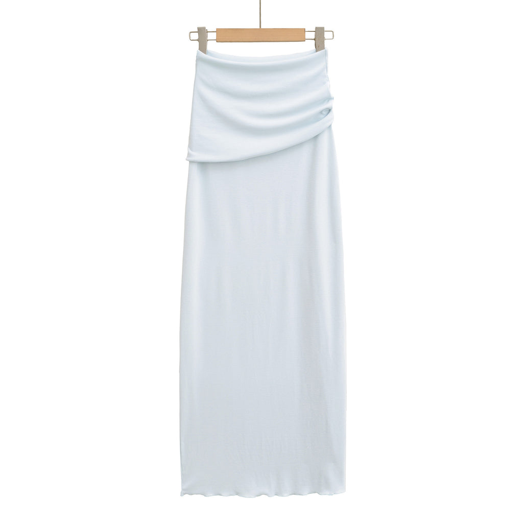 Sexy High-Waisted Waist Skirt Fitted Long Skirt A-Line Skirt