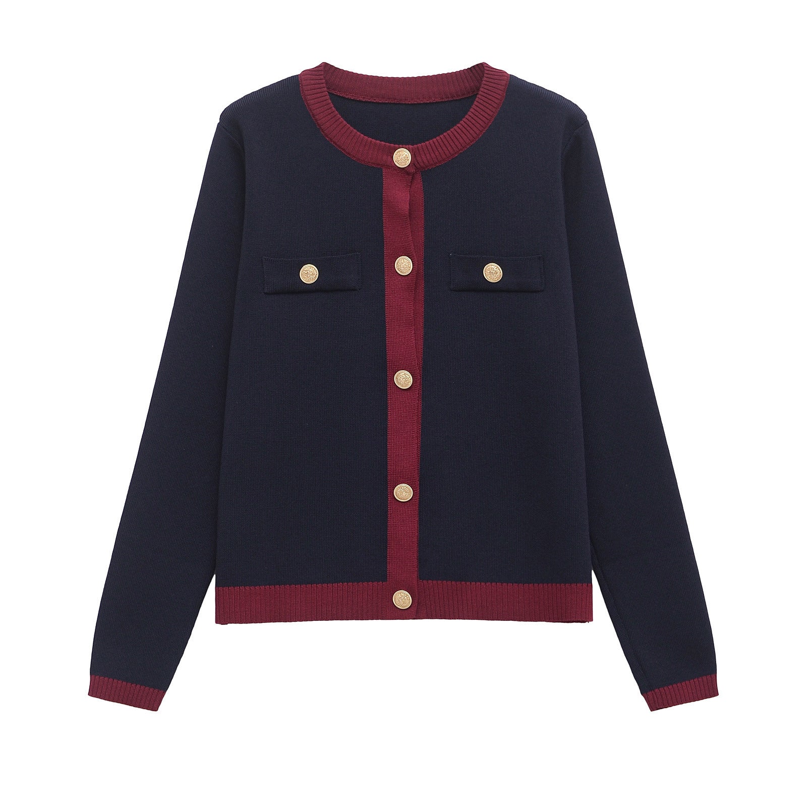 versatile  temperament breasted knitted jacket
