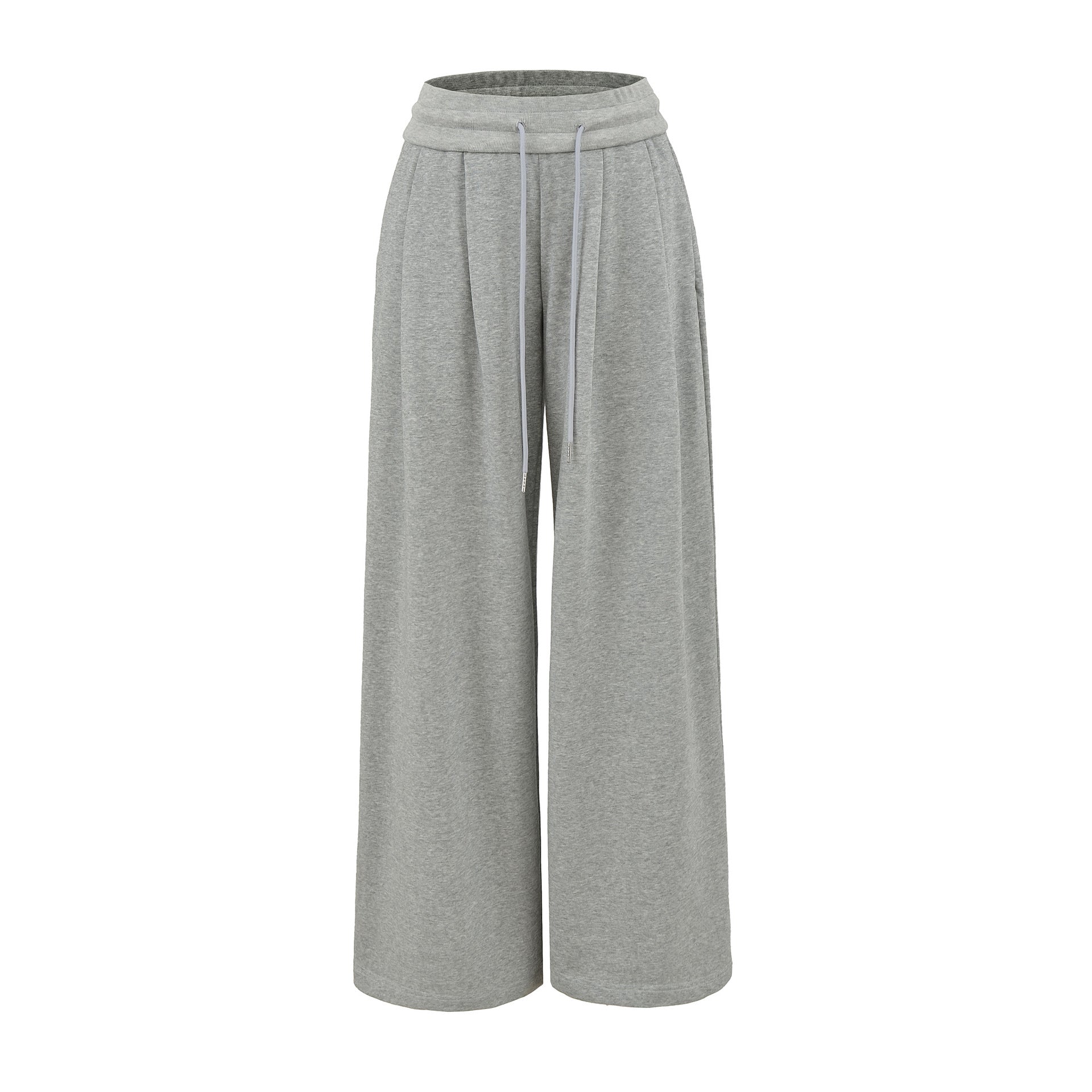 High waisted wide legged floor hugging sports pants