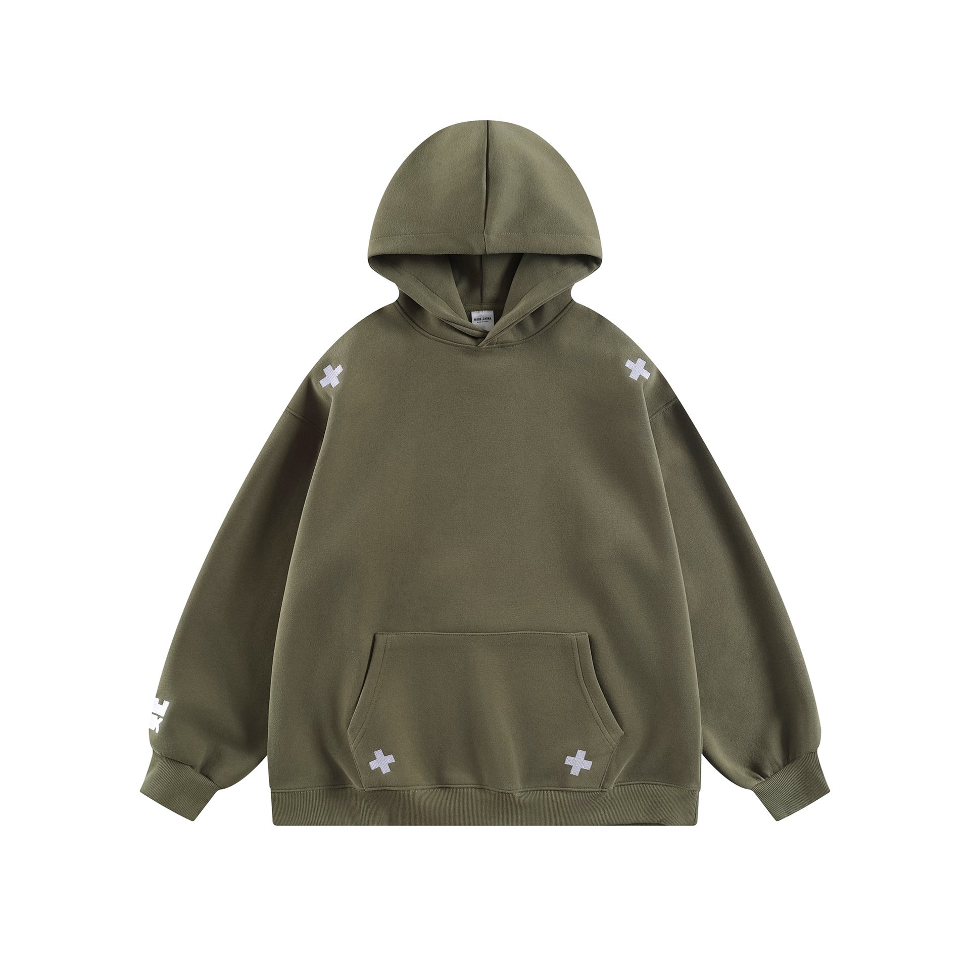 Retro Simple Versatile Loose Crewneck Hoodie