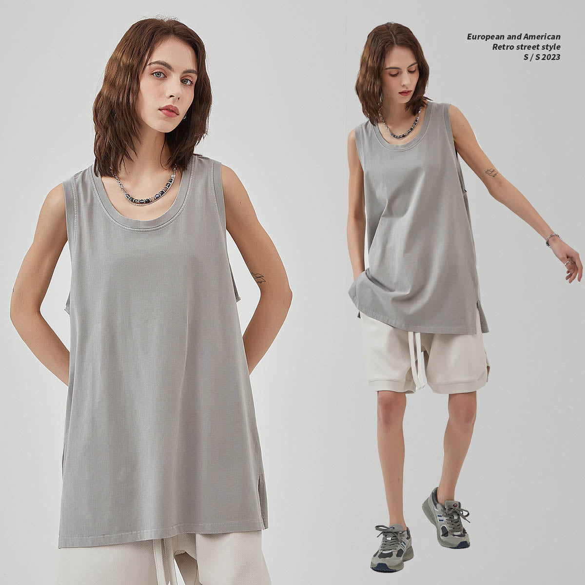 Mens and Womens Clothing Hem Wash Water Old Wax