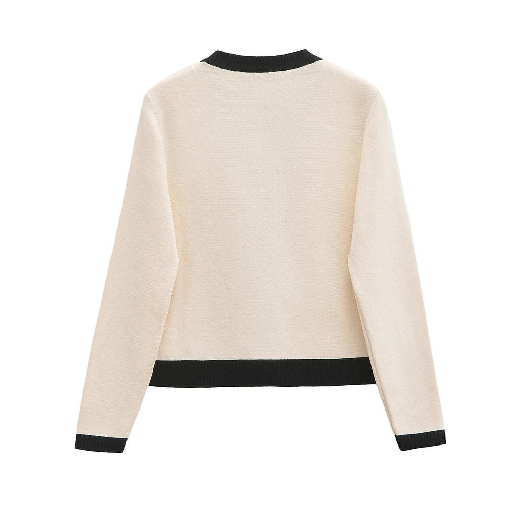 versatile  temperament breasted knitted jacket