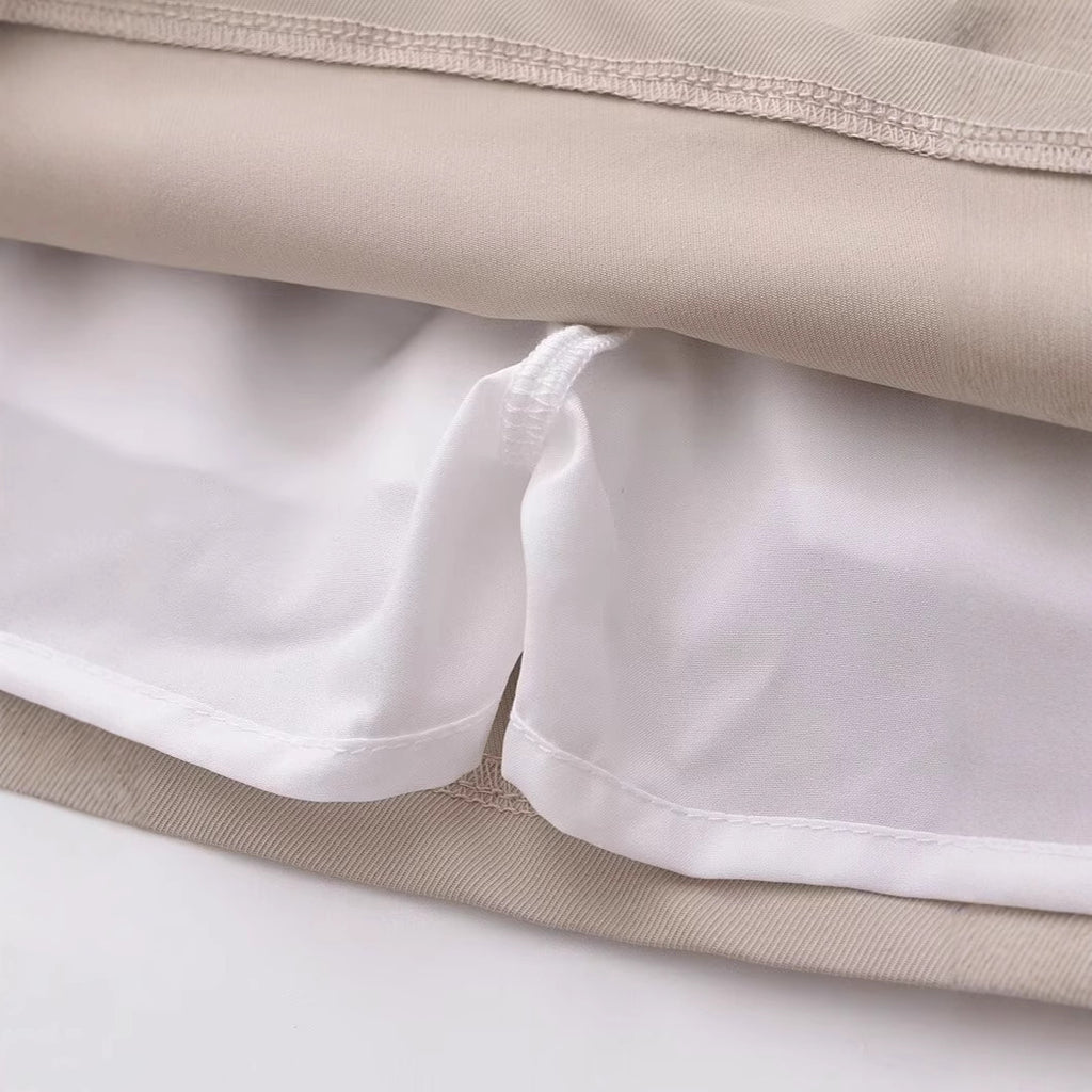 Waist tied bow skirt