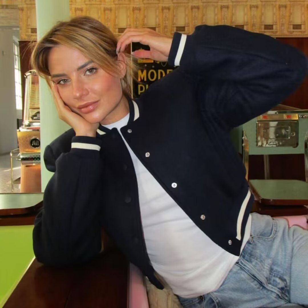 Spring New Product European and American Style Women's Baseball Jacket Stand up Collar Jacket for Women