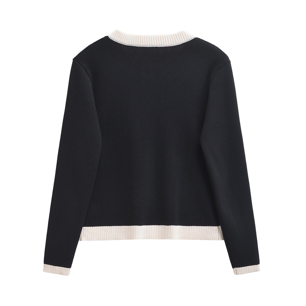 versatile  temperament breasted knitted jacket