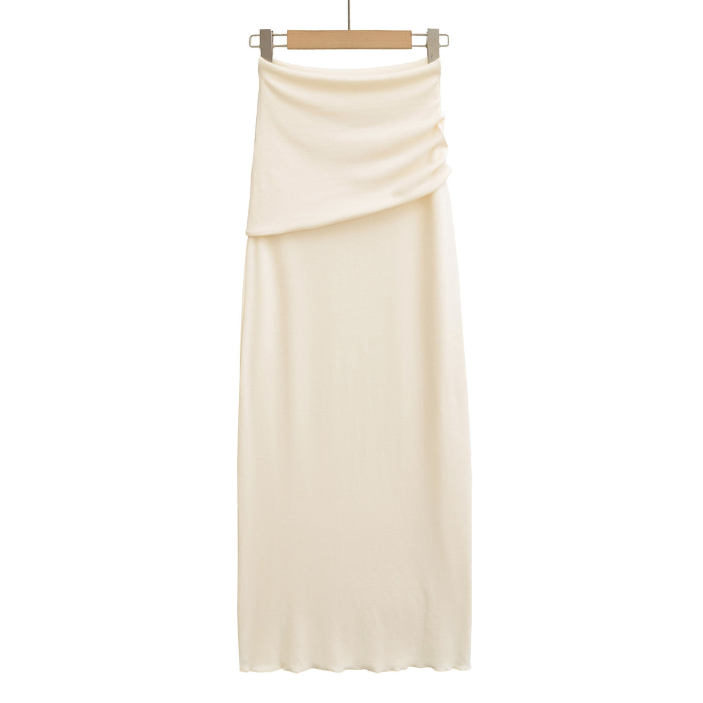 Sexy High-Waisted Waist Skirt Fitted Long Skirt A-Line Skirt