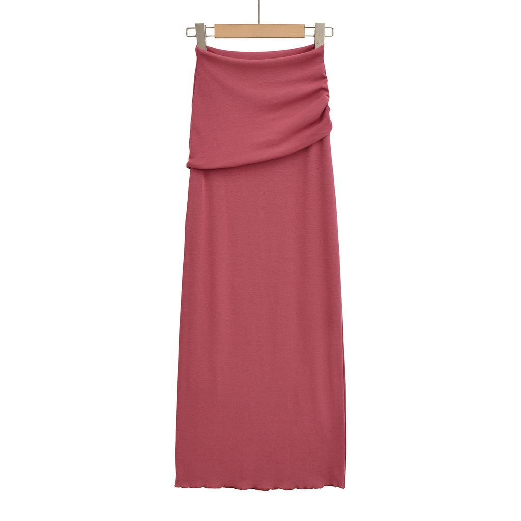 Sexy High-Waisted Waist Skirt Fitted Long Skirt A-Line Skirt