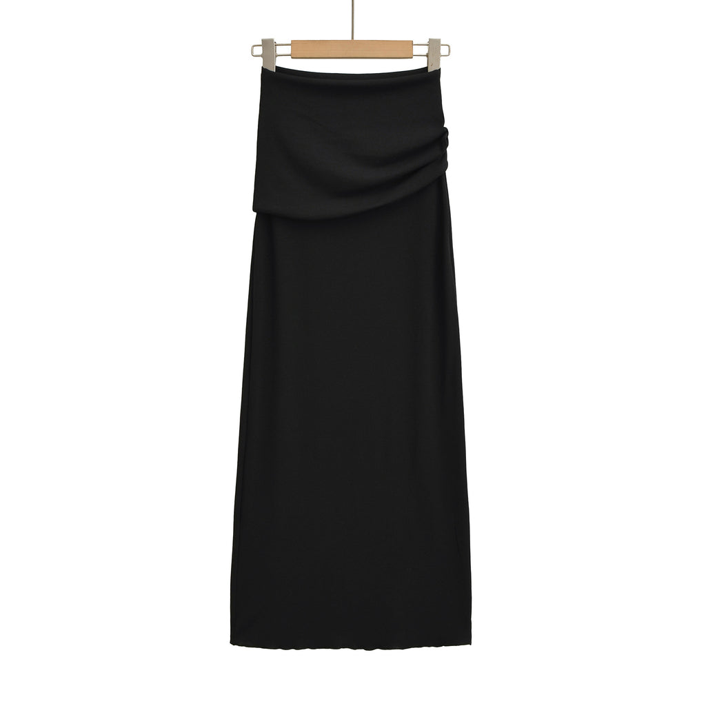 Sexy High-Waisted Waist Skirt Fitted Long Skirt A-Line Skirt