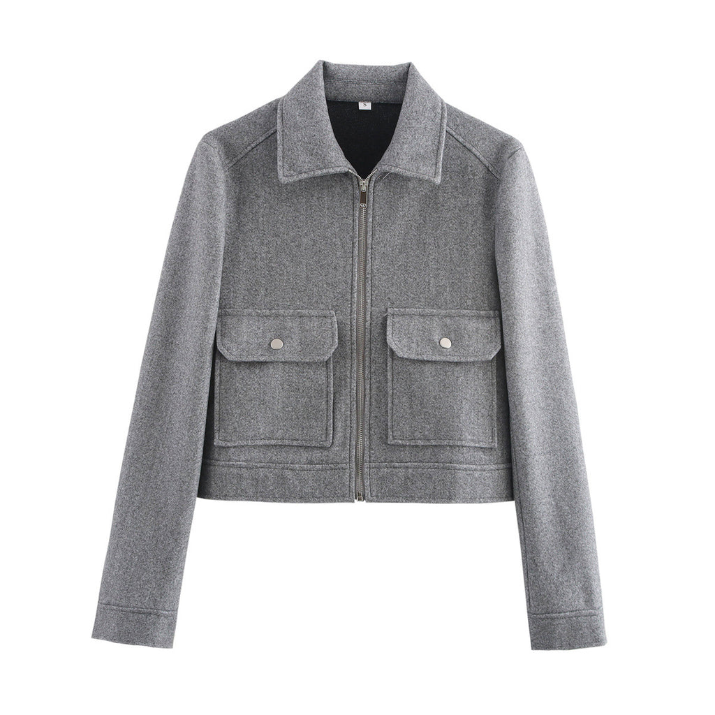 Autumn fashion versatile new product soft woolen jacket jacket women's clothing