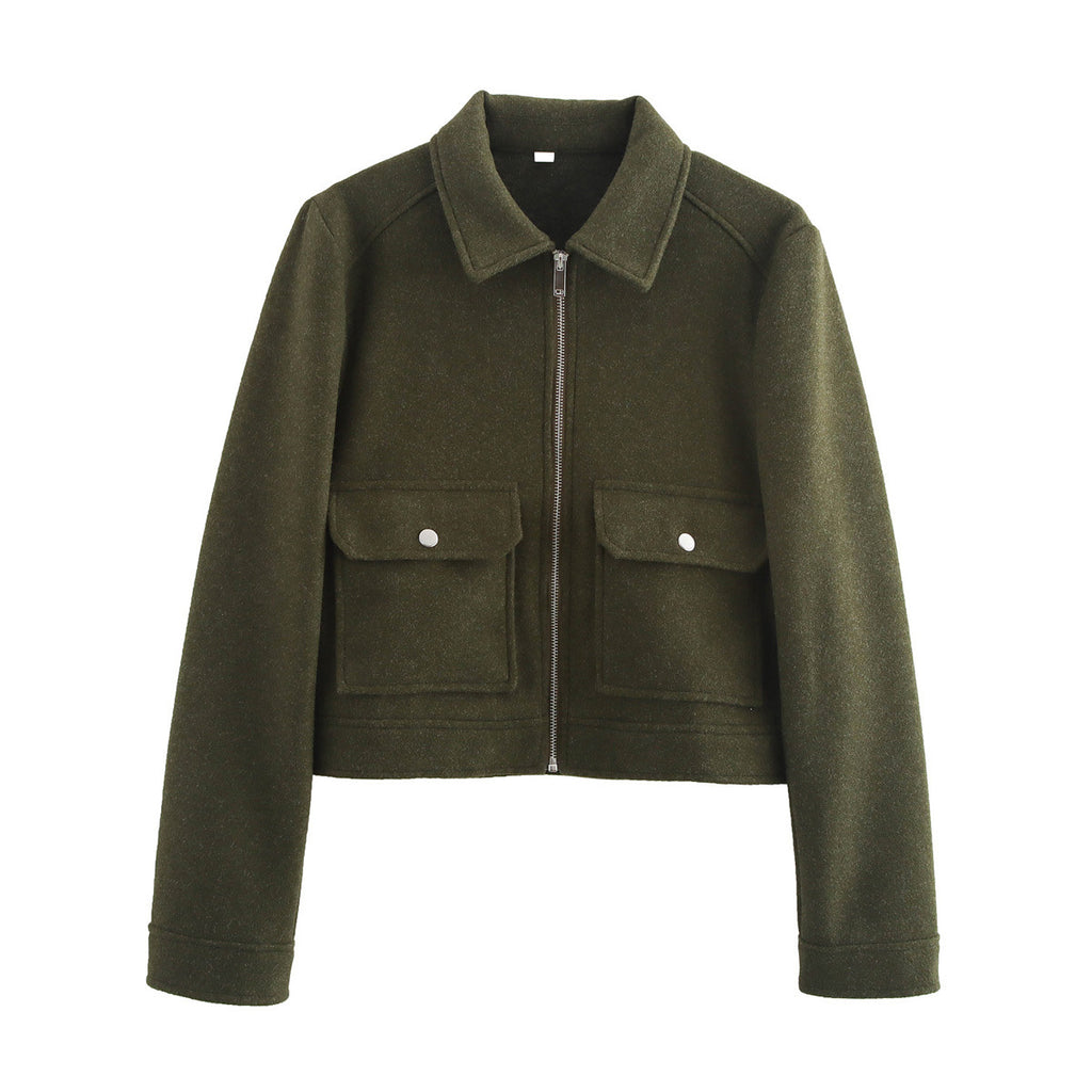 Autumn fashion versatile new product soft woolen jacket jacket women's clothing