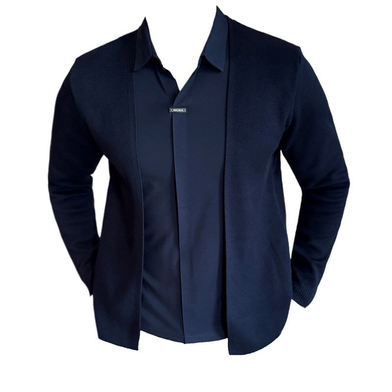 Stylish Two-Piece Knitted Cardigan for Men